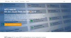 Desktop Screenshot of mpu-easy.de