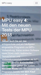 Mobile Screenshot of mpu-easy.de